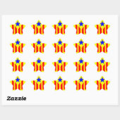 Bandera Estelada Catalana Ster Sticker (Vel)