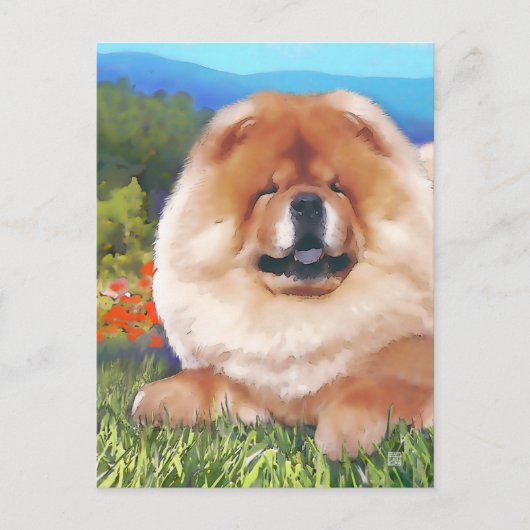 BANDERA heARTdog chow briefkaart (Voorkant)