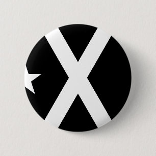 Bandera Negra - Estelada Catalunya - Vlag Ronde Button 5,7 Cm