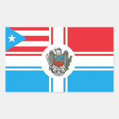 Bandera Pitirre-Puerto Rico Flag Sticker (Voorkant)