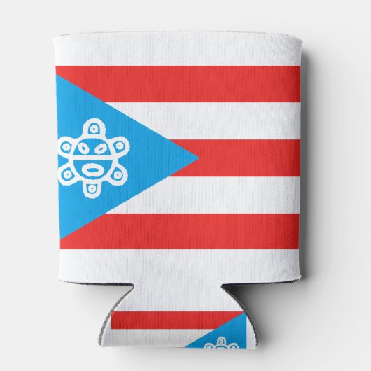 Bandera PR Sol Taino Blikjeskoeler (Achterkant)