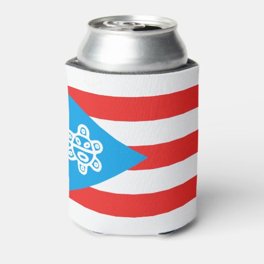 Bandera PR Sol Taino Blikjeskoeler (Blikje Achterkant)