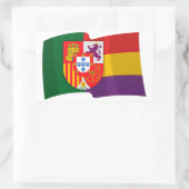 Bandera República Ibérica Rechthoekige Sticker (Tas)