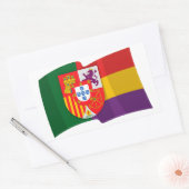 Bandera República Ibérica Rechthoekige Sticker (Envelop)