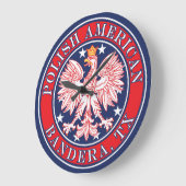 Bandera Texas Poolse Amerikaanse adelaar Grote Klok (Hoek)