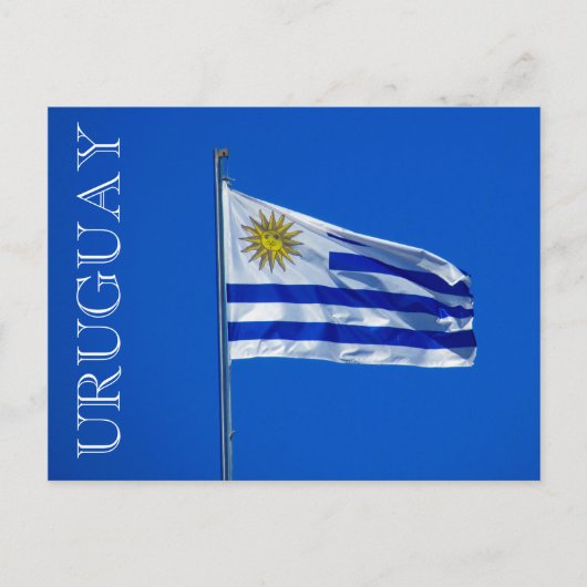 bandera uruguay briefkaart (Voorkant)
