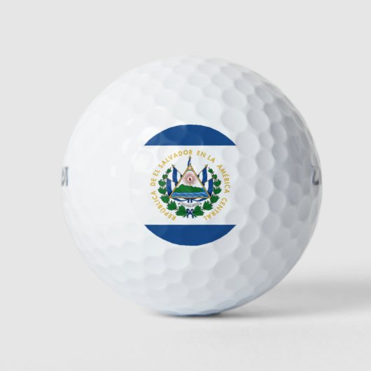 Bandera van El Salvador Golfballen (Voorkant)