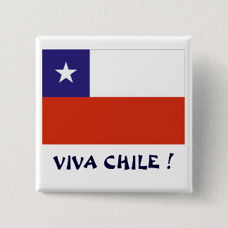 Bandera Viva Chili IV Vierkante Button 5,1 Cm