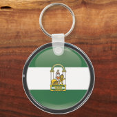 Bandera y escudo de Andalucía Sleutelhanger (Voorkant)