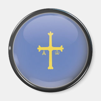 Bandera y escudo de Asturias Magneet
