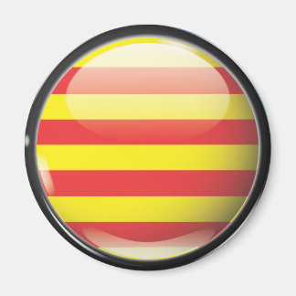 Bandera y escudo de Cataluña Magneet
