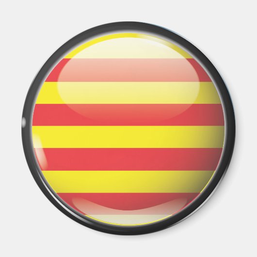 Bandera y escudo de Cataluña Magneet (Voorkant)