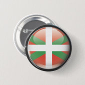 Bandera y escudo de Euskadi Ronde Button 5,7 Cm (Voorkant /achterkant)
