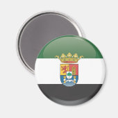 Bandera y escudo de Extremadura Magneet (Voorkant / Achterkant)