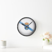 Bandera y escudo de Galicia Ronde Klok (Huis)