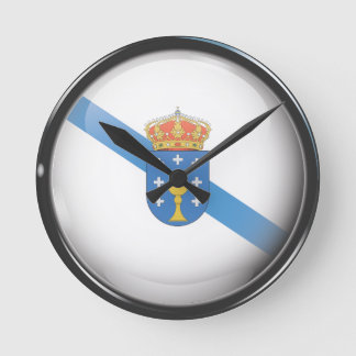 Bandera y escudo de Galicia Ronde Klok