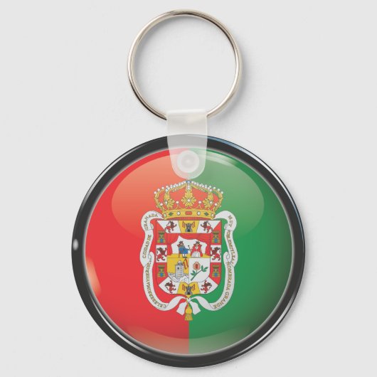 Bandera y escudo de Granada Sleutelhanger (Voorkant)