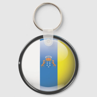 Bandera y escudo de Islas Canarias Sleutelhanger