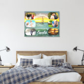 Banderas Bay Family Sunset 0884 Art Canvas Afdruk (Insitu (Slaapkamer))
