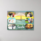 Banderas Bay Family Sunset 0884 Art Canvas Afdruk (Voorkant)