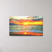 Banderas Bay Sunset 1738 Art Canvas Afdruk (Voorkant)