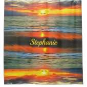 Banderas Bay Sunset 1738 Douchegordijn (Voorkant)