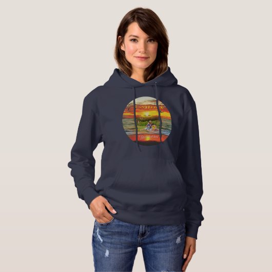 Banderas Bay Sunset 1738 Hoodie (Voorkant volledig)