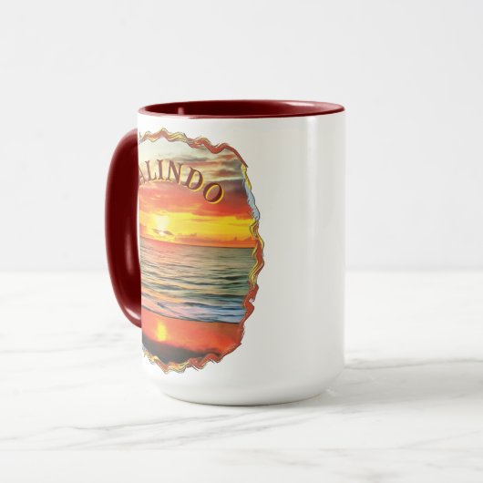 Banderas Bay Sunset 1738 Mok (Voorkant links)