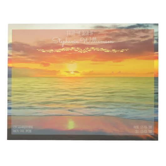 Banderas Bay Sunset 1738 Notitieblok (Voorkant)