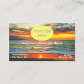 Banderas Bay Sunset 1738 QR Code Visitekaartje (Voorkant)