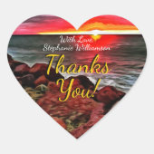 Banderas Bedankt You Sunset 914 Hart Sticker (Voorkant)