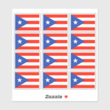 Banderas Boricua Puerto Ricaanse Vlag 6 "x6" Stick
