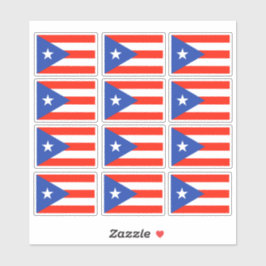Banderas Boricua Puerto Ricaanse Vlag 6 "x6" Stick Sticker