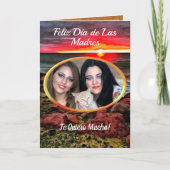 Banderas Feliz Día de la Madres Atardecer 914 Kaart (Voorkant)