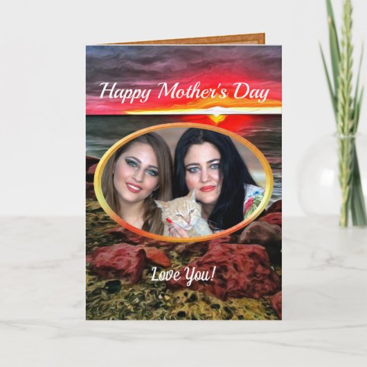 Banderas Happy Moederdag Sunset 914 Kaart (Voorkant)