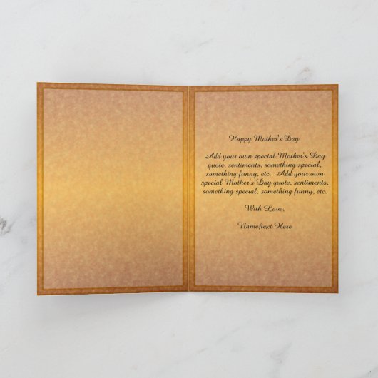 Banderas Happy Moederdag Sunset 914 Kaart (Binnen)