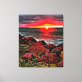 Banderas Rocky Sunset 914 Art Canvas Afdruk (Voorkant)