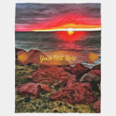 Banderas Rocky Sunset 914 Fleece Deken (Voorkant)