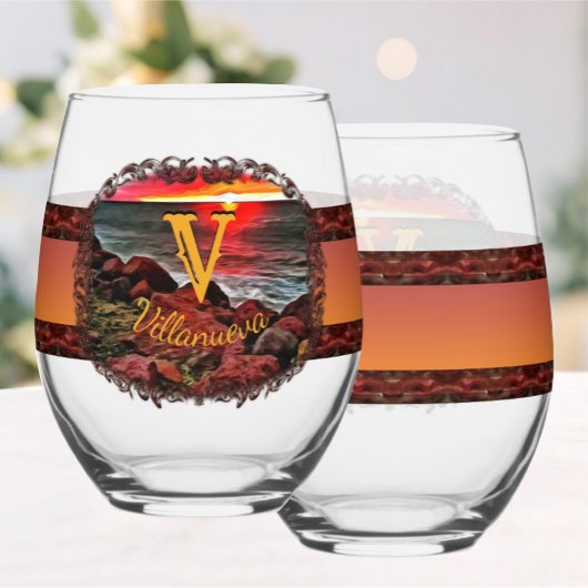 Banderas Rocky Sunset 914 Wijnglas Zonder Voet