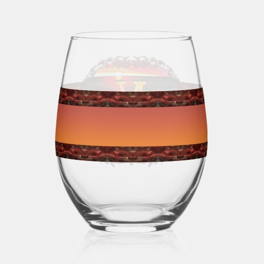 Banderas Rocky Sunset 914 Wijnglas Zonder Voet (Achterkant)