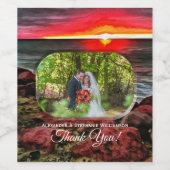 Banderas Rocky Sunset Dank je 914 Wijn Etiket (Enkel label)