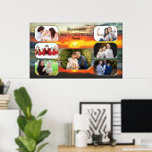 Banderas Sunset Family Collage 1738 Art Print (Thuiskantoor)
