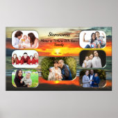 Banderas Sunset Family Collage 1738 Art Print (Voorkant)
