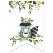 Banderines Cartel: es un Baby Shower Chica de Wood Vlaggetjes (Eerste vlag)