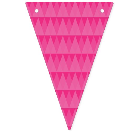 Banderines con triángulos rosas vlaggetjes (Vierde vlag)