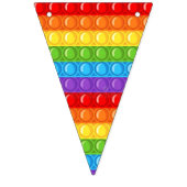 banderines de pop it vlaggetjes (Eerste vlag)