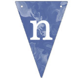 Banderines efecto marmolado azul "Congratulations" Vlaggetjes (Derde vlag)