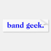 bandgeek bumper sticker (Voorkant)