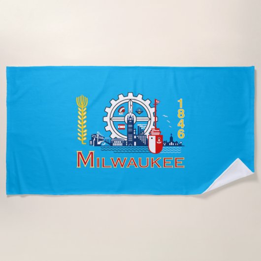 Bandhanddoek van Milwaukee Strandlaken (Voorkant)