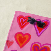 Bandhanddoek voor rode harten strandlaken (In situ)